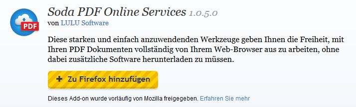 Soda PDF Online Services für diverse Betriebssysteme