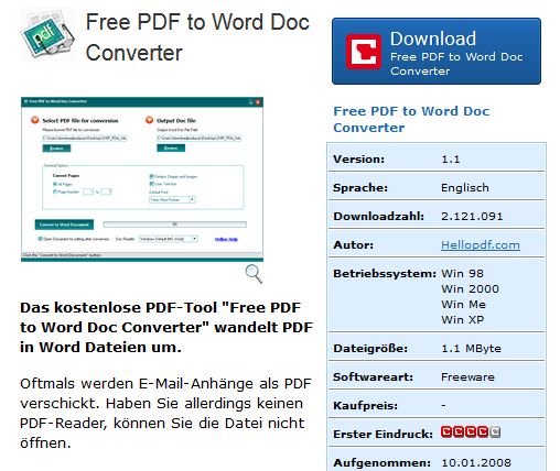 Kostenloser PDF Converter